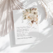 秋の植物園水彩結婚の 招待状