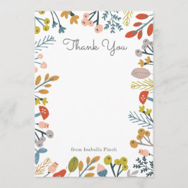 秋の植物園 ノートカード