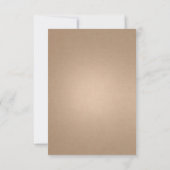 秋の植物学の日付を保存 セーブザデート (裏面)