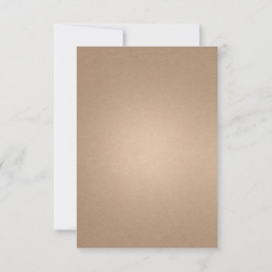 秋の植物学の日付を保存 セーブザデート (裏面)