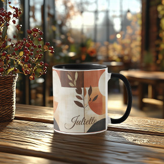 秋の植物学マグ – パーソナライズされた自然自然 マグカップ