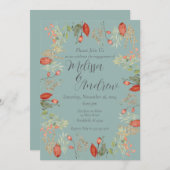 秋の植物学結婚院 招待状 (正面/裏面)