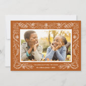 秋の植物学 | 感謝祭フォトカード シーズンカード (正面)