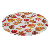 秋の植物性シームレス：フローラエレガンス。 カッティングボード (角)