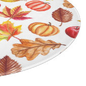 秋の植物性シームレス：フローラエレガンス。 カッティングボード (角)