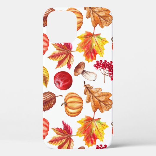 秋の植物性シームレス:フローラエレガンス。 Case-Mate iPhoneケース (裏面)