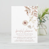 秋の植物性秋フローラブライダルシャワー 招待状 (スタンド正面)