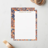 秋の植物自然学縁どパーソナライズされた ノートカード (正面/裏面インサイチュ)