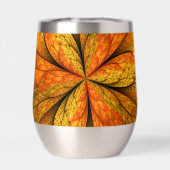 秋の植物、抽象芸術モダンフラクタル芸術リーフ (背面)