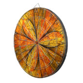 秋の植物、抽象芸術モダンフラクタル芸術リーフ ダーツボード (正面右)