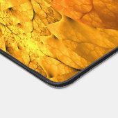 秋の植物、抽象芸術モダンフラクタル芸術リーフ デスクマット (コーナー)