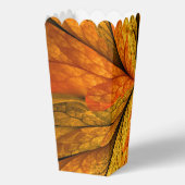 秋の植物、抽象芸術モダンフラクタル芸術リーフ フェイバーボックス (裏面)