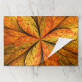 秋の植物、抽象芸術モダンフラクタル芸術リーフ ペーパーパッド (折り畳み)