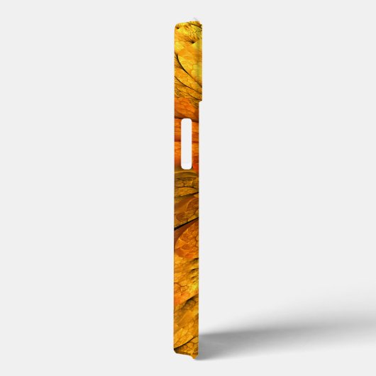 秋の植物、抽象芸術モダンフラクタル芸術リーフ Case-Mate iPhoneケース (裏面 / 右)