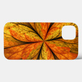 秋の植物、抽象芸術モダンフラクタル芸術リーフ Case-Mate iPhoneケース (裏面 (横))