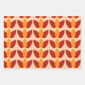 秋の楓に感謝葉す ラッピングペーパーシート (正面2)