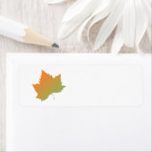 秋の楓の葉 ラベル (インサイチュ)