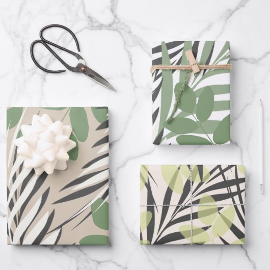 秋の模様の素晴らしい色 ラッピングペーパーシート (正面)