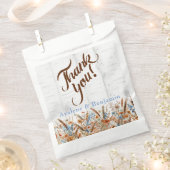 秋の樺の木の木と野結婚花 フェイバーバッグ (クリップ留めされた状態)