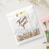 秋の樺の木の木と野結婚花 フェイバーバッグ (封をした状態)