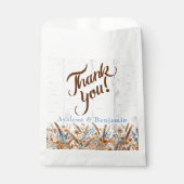 秋の樺の木の木と野結婚花 フェイバーバッグ (正面)