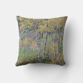 秋の樺の木 クッション (裏面)