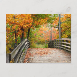 秋の橋 ポストカード