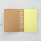 秋の歌に感謝の詩のグリーティングカード シーズンカード (内部)