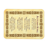 秋の歌ヴィンテージ芸術感謝詩マグネット マグネット (横)