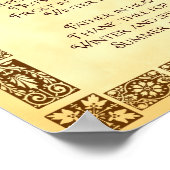 秋の歌感謝祭の収穫詩10x14ポスター ポスター (角)