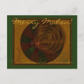 秋の歌抽象芸術 シーズンポストカード (正面)