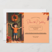 秋の歓迎 招待状 (正面)