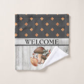 秋の歓迎、秋と感謝祭 バスタオルセット (ウォッシュタオル)