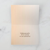 秋の母の日の深紅色 カード (内部)