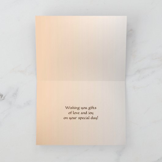 秋の母の日の深紅色 カード (内部)