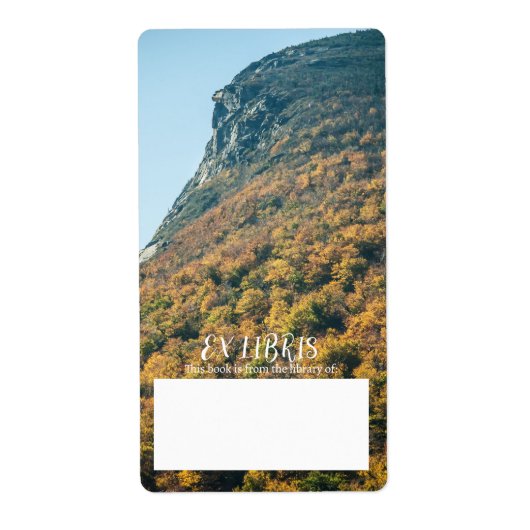 秋の毛布蔵書票 ラベル (正面)