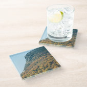 秋の毛布 ガラスコースター (アングル)