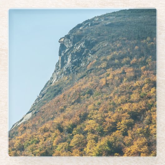 秋の毛布 ガラスコースター (正面)