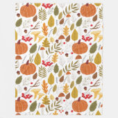 秋の毛布 フリースブランケット (正面)