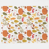 秋の毛布 フリースブランケット (正面(横))