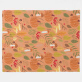 秋の毛布 フリースブランケット (正面(横))