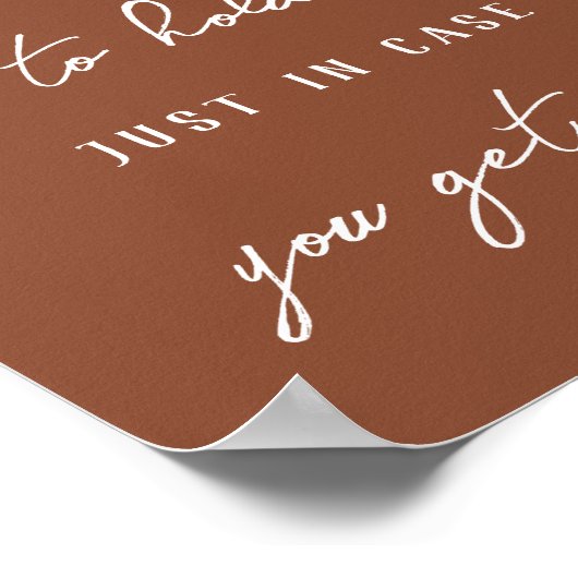 秋の毛筆を持結婚つ ポスター (角)