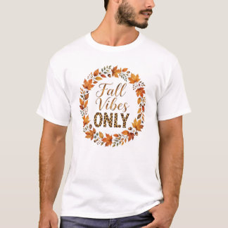 秋の気分だけのサンクスギビングTシャツ - かわいいオータムL Tシャツ