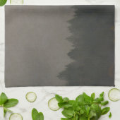 秋の気分の霧の森の写真アート自然シーン キッチンタオル (折り畳み)