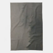 秋の気分の霧の森の写真アート自然シーン キッチンタオル (縦)