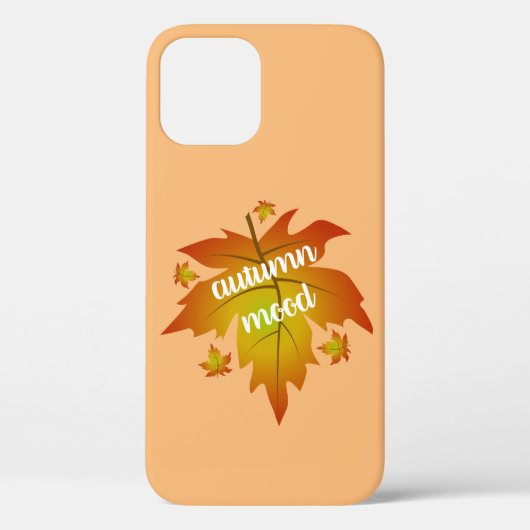 秋の気分タイポグラフィメープル葉 Case-Mate iPhoneケース (裏面)
