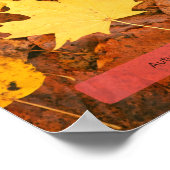 秋の気分 ポスター (角)