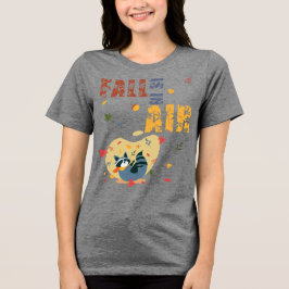 秋の気配を感じるアライグマ トライブレンドＴシャツ