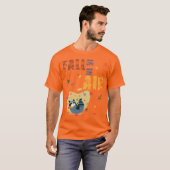 秋の気配 たぬき 秋 Tシャツ (正面フル)