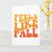 秋の気配 カード (黄色い花)